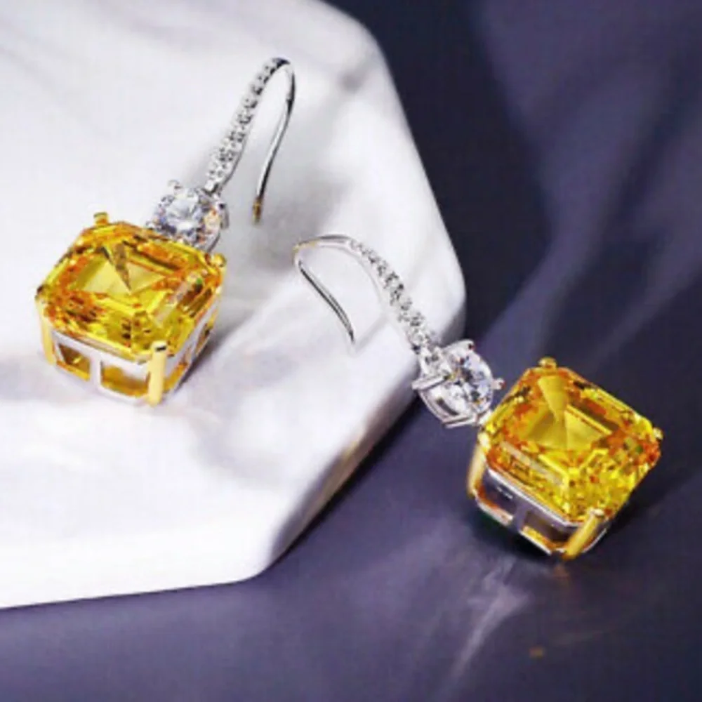 New Sterling silver diamond earrings - Picture 6 of 8